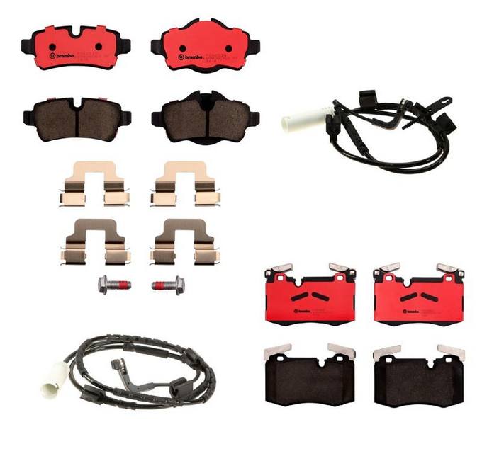 Mini Brembo Brake Pads Kit Front and Rear (Ceramic) 34356789330 Brembo 1555162KIT Brembo